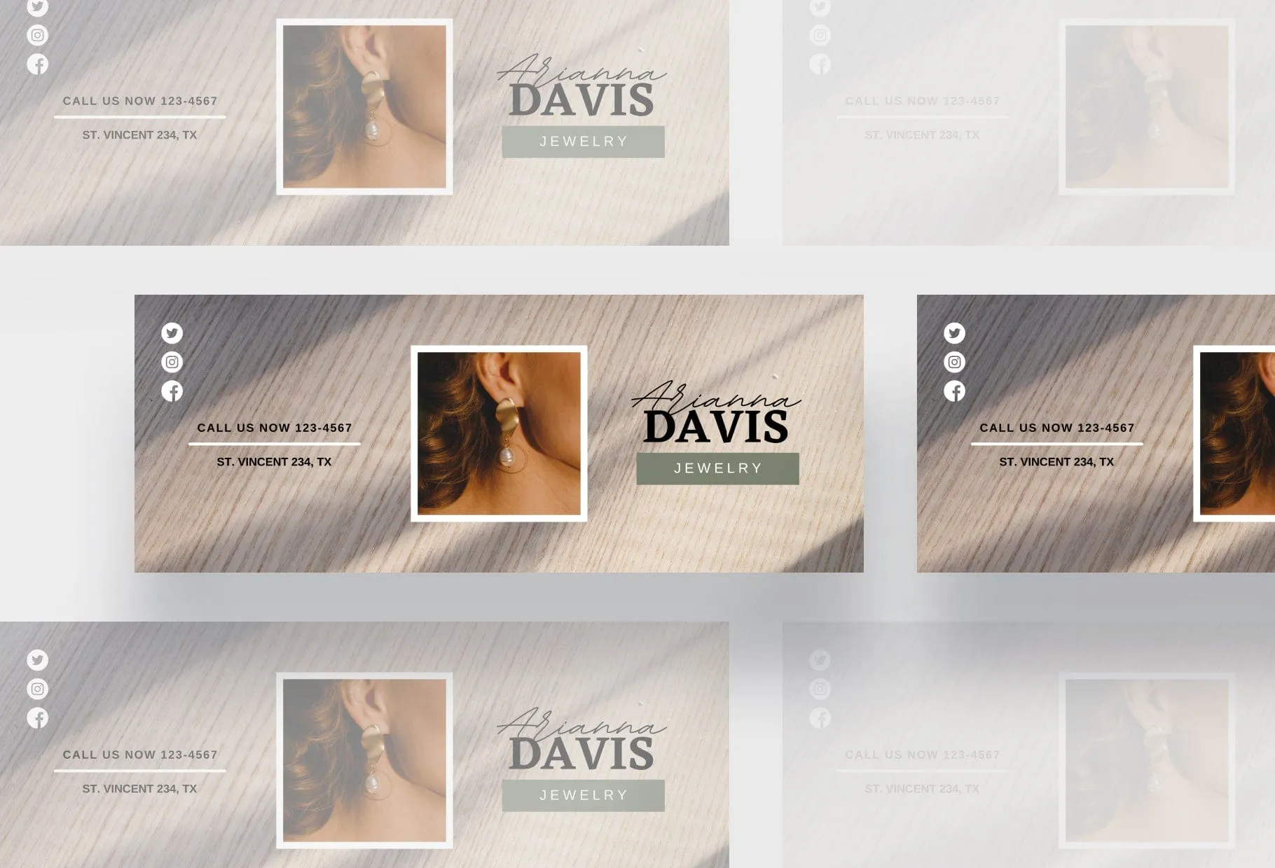 Arianna Facebook Cover Canva Template