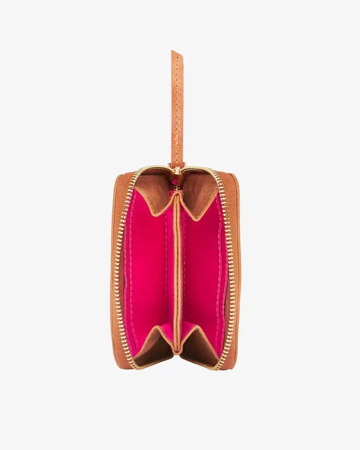 ARLINGTON MILNE Alexis Zip Purse - Vintage Tan Multi