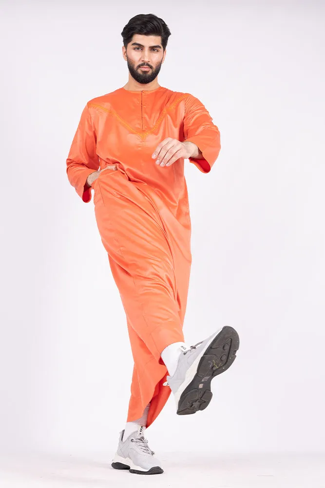 Atomic Tangerine Omani Thobe