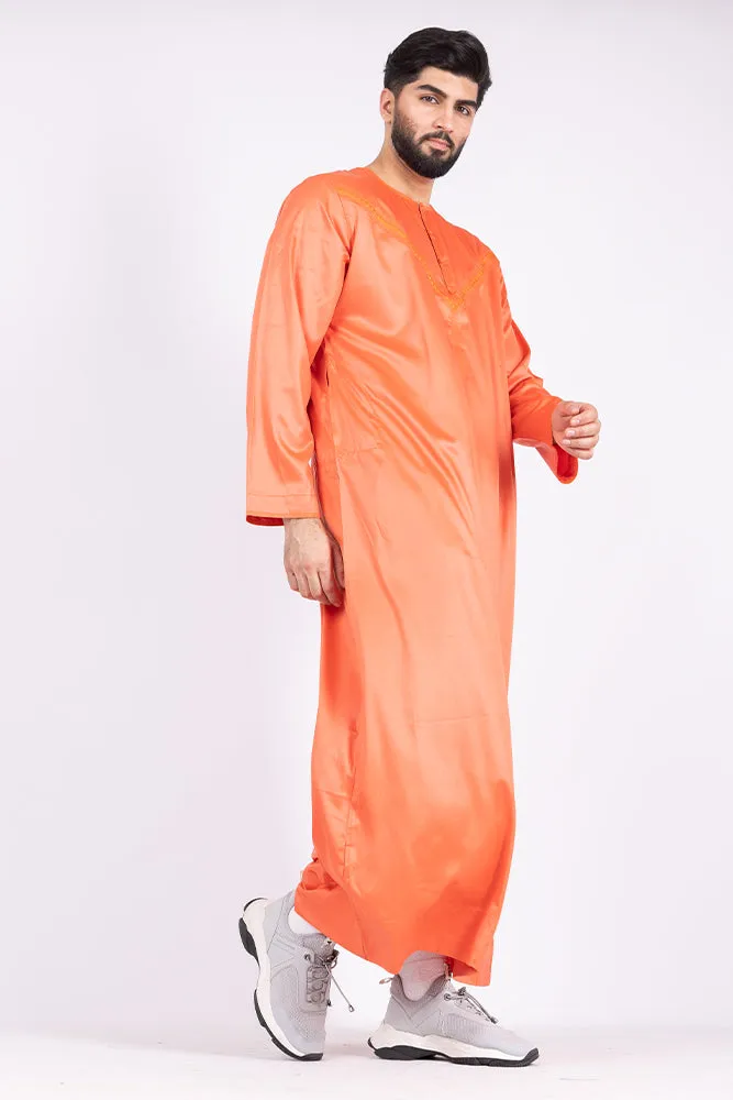 Atomic Tangerine Omani Thobe