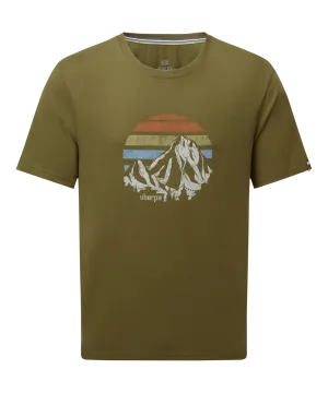 Bali Retro Sunset T-Shirt - Moss