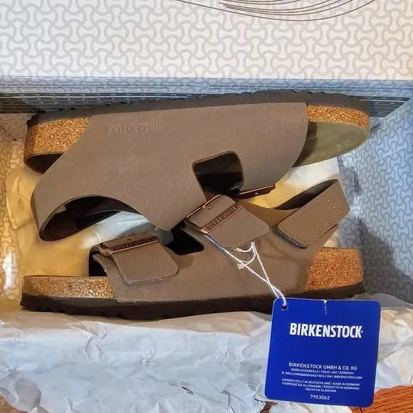 Birkenstock Milano Kids/Ladies Sandal -  Kids 37/Ladies 6 - Mocha Color - NWT
