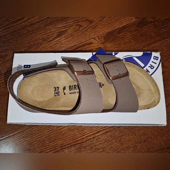 Birkenstock Milano Kids/Ladies Sandal -  Kids 37/Ladies 6 - Mocha Color - NWT