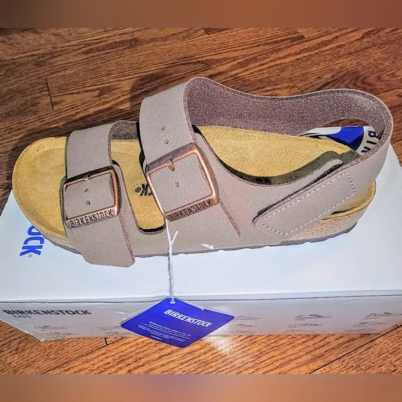 Birkenstock Milano Kids/Ladies Sandal -  Kids 37/Ladies 6 - Mocha Color - NWT