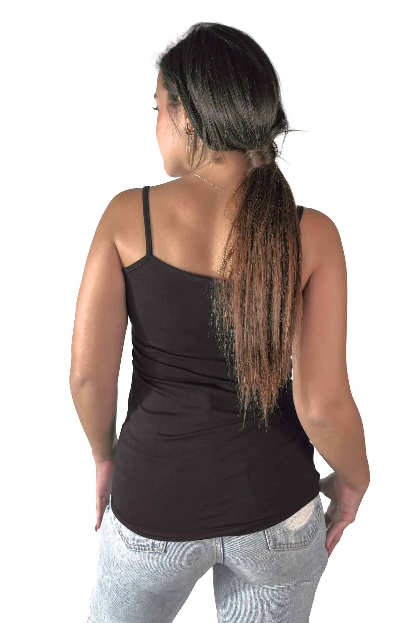 Black Camilla Spaghetti Strap Tank