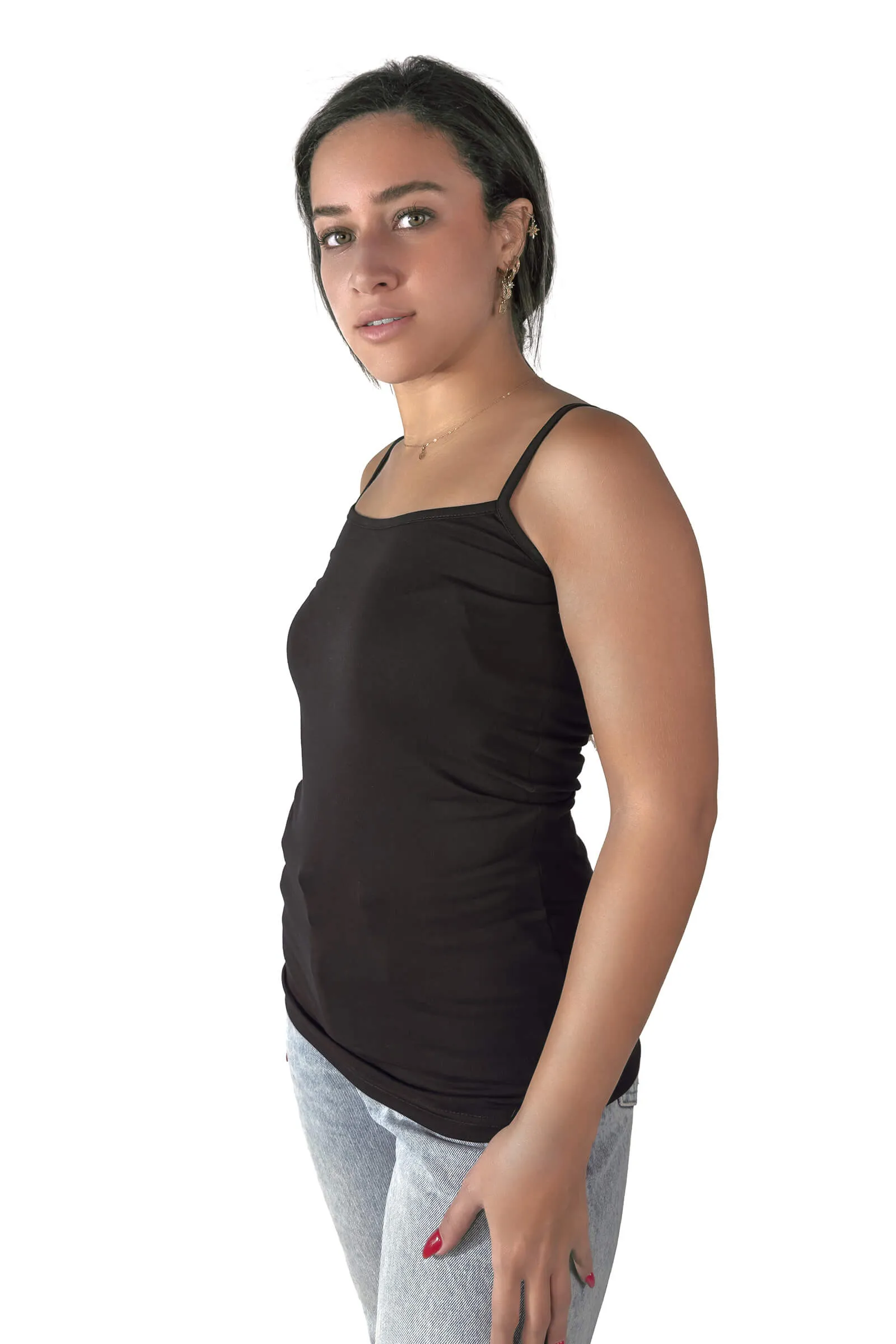 Black Camilla Spaghetti Strap Tank