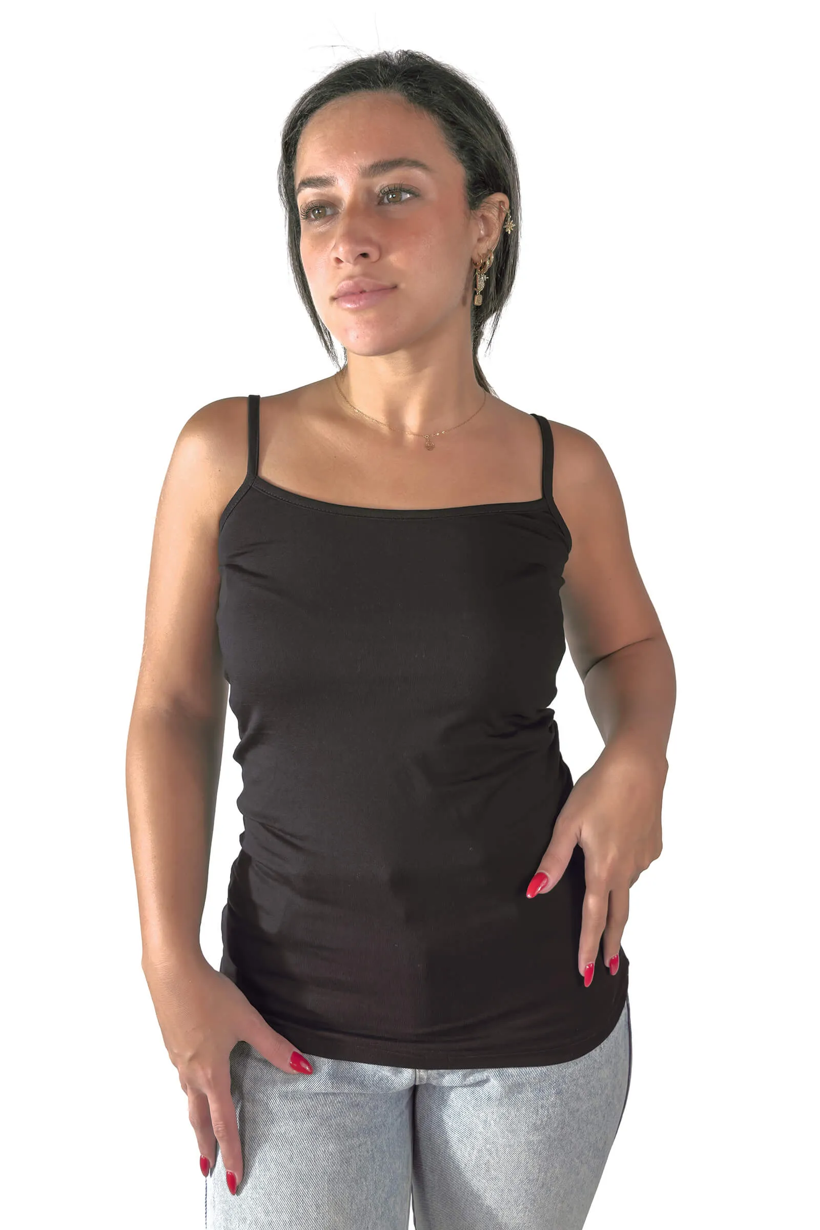 Black Camilla Spaghetti Strap Tank