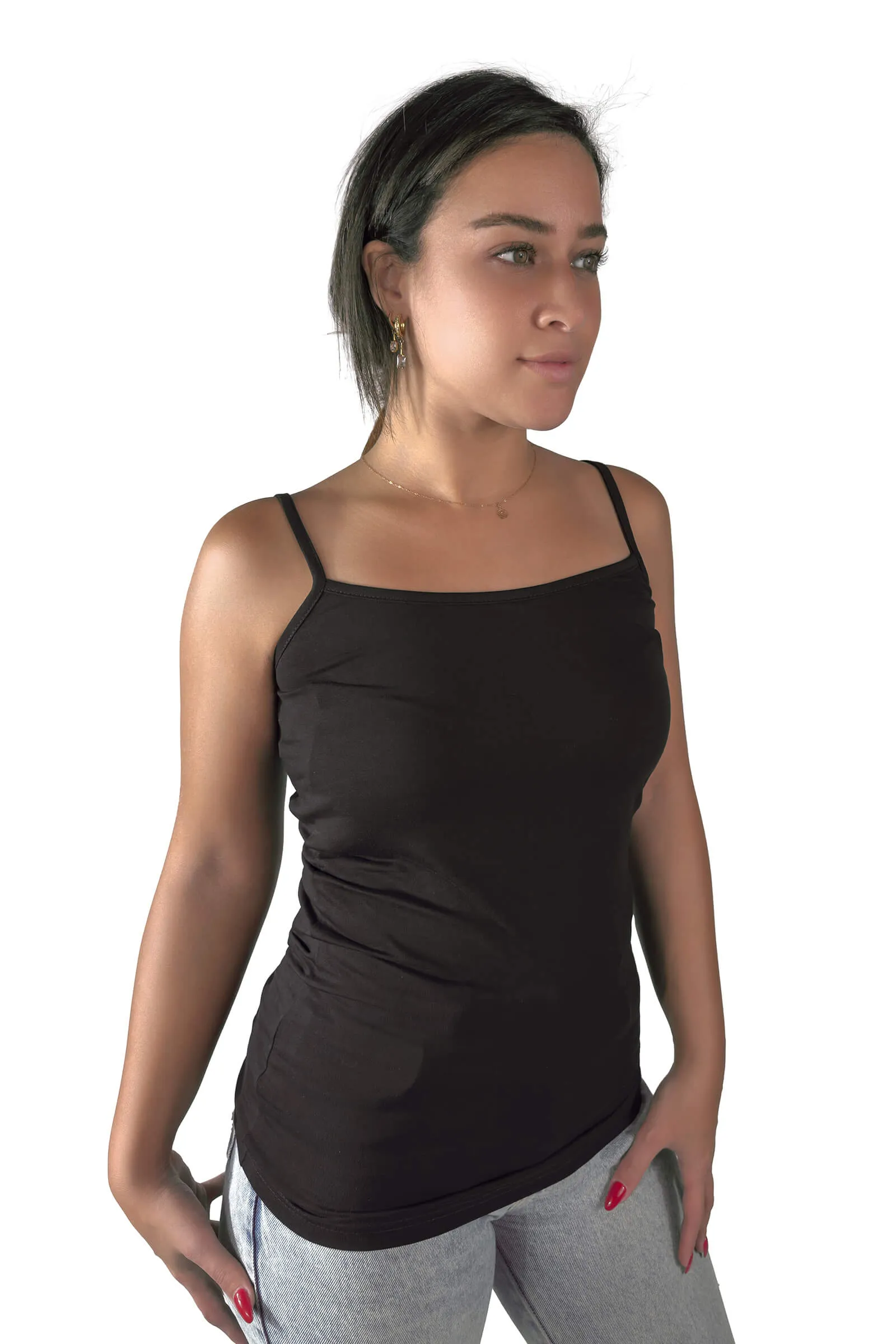 Black Camilla Spaghetti Strap Tank