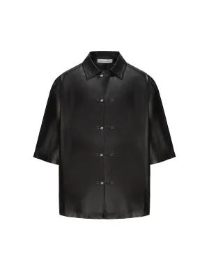 Black Sheep Leather Short Sleeve Tang Suit