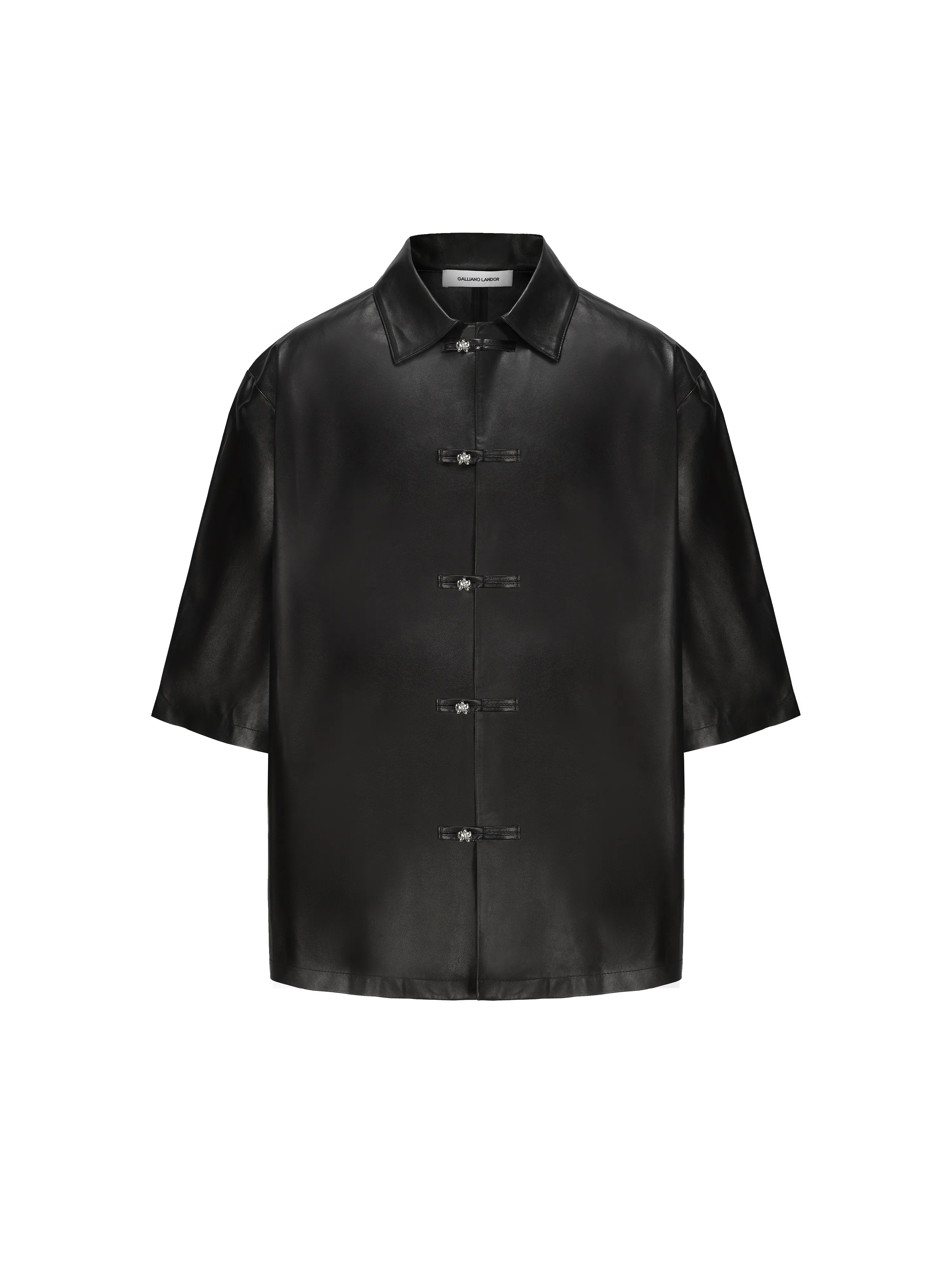 Black Sheep Leather Short Sleeve Tang Suit
