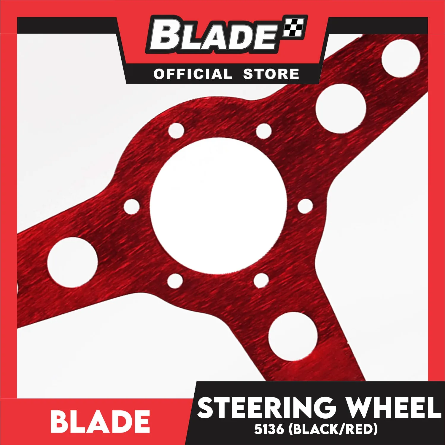 Blade Steering Wheel 5136 (Black/Red)