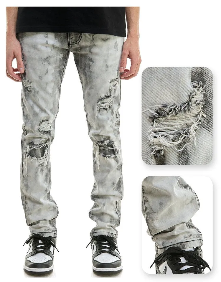 Bleached Skinny Jeans - Skinny Fit