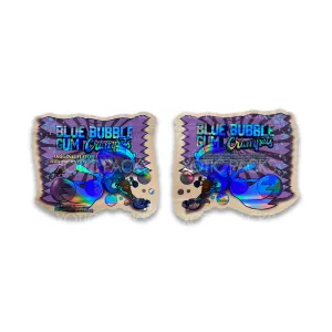 Blue Bubble Gum Crumpets Mylar Bag 3.5 Grams