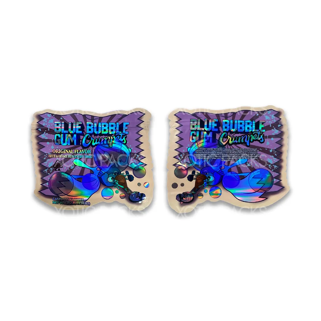 Blue Bubble Gum Crumpets Mylar Bag 3.5 Grams