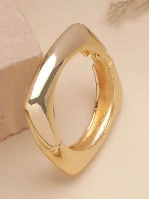 Bohey by KARATCART Gold Plated Designer Kada Bracelet for Women