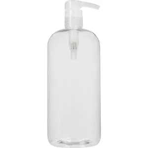 Boston Round Clear PET Pump Bottle / 32 oz.