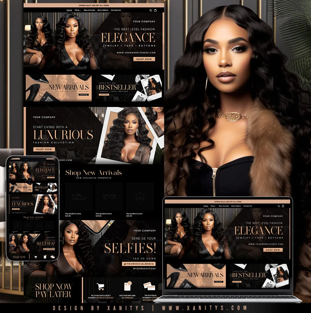 Boutique Shopify Theme Store Design