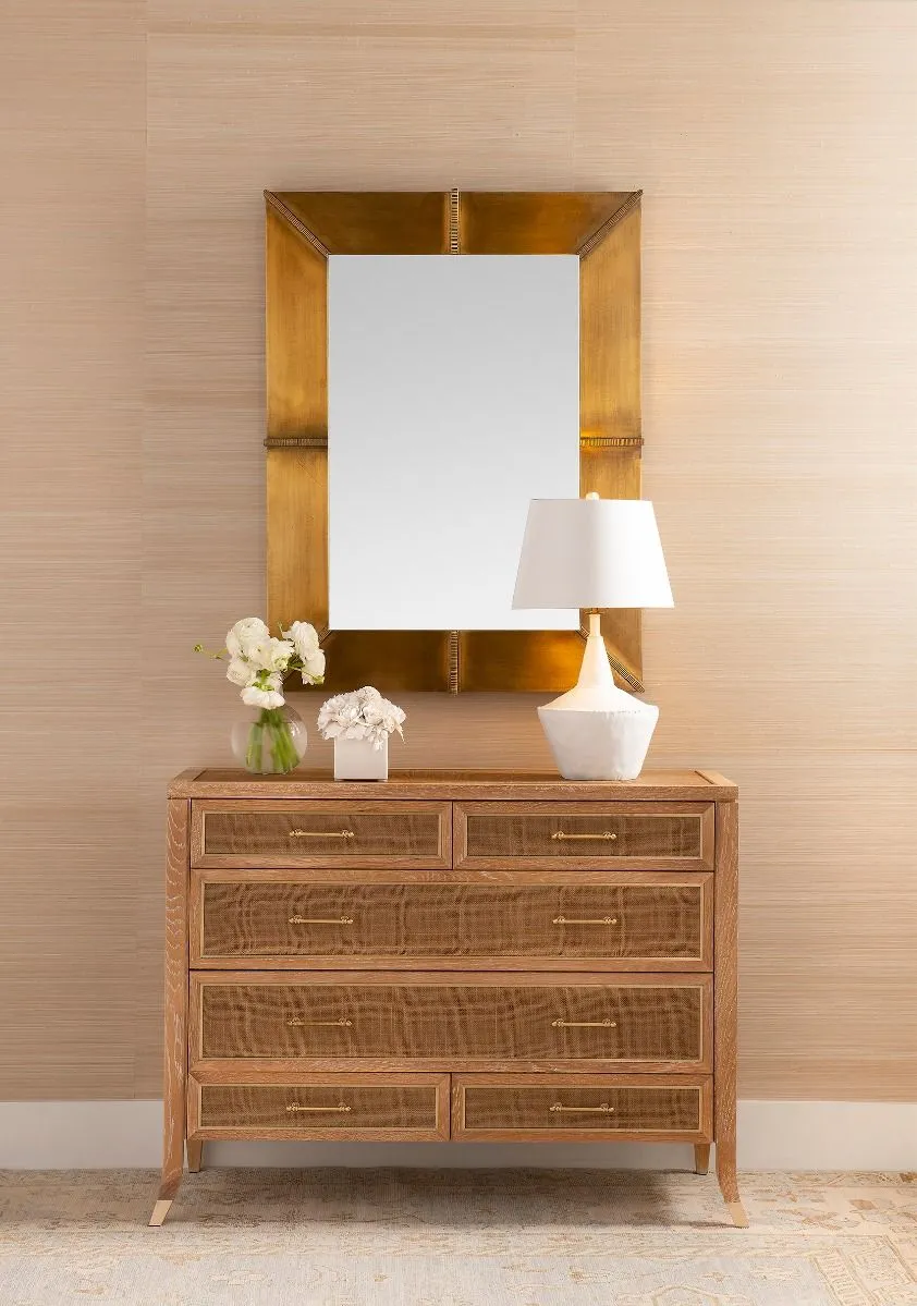 Brea Mirror / Antique Brass