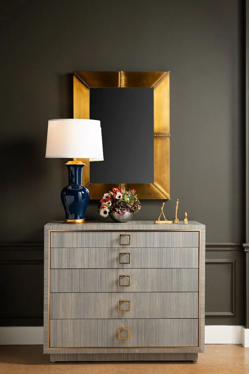 Brea Mirror / Antique Brass