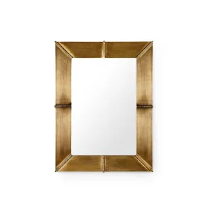 Brea Mirror / Antique Brass
