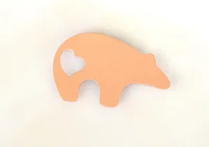 Bronze Bear with Heart Magnet