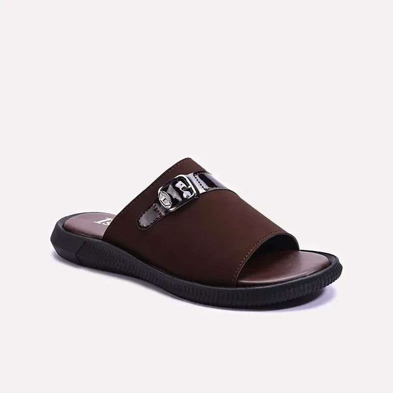 Brown Comfortable Casual Slippers 0150997