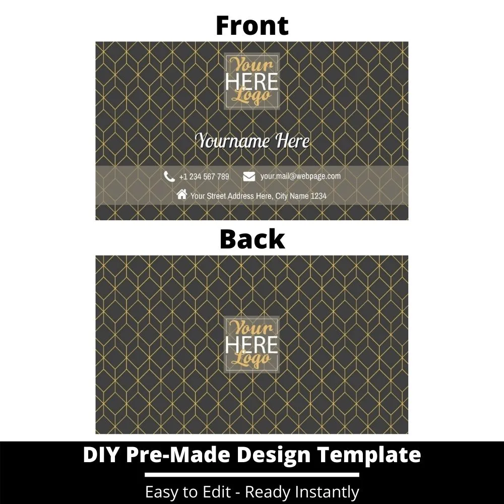 Business Card Design Template 176