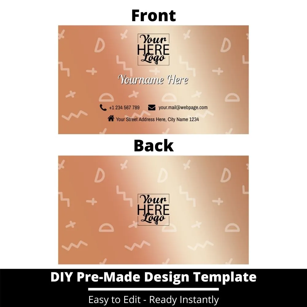 Business Card Design Template 215