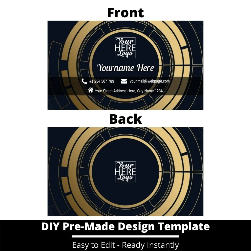 Business Card Design Template 52