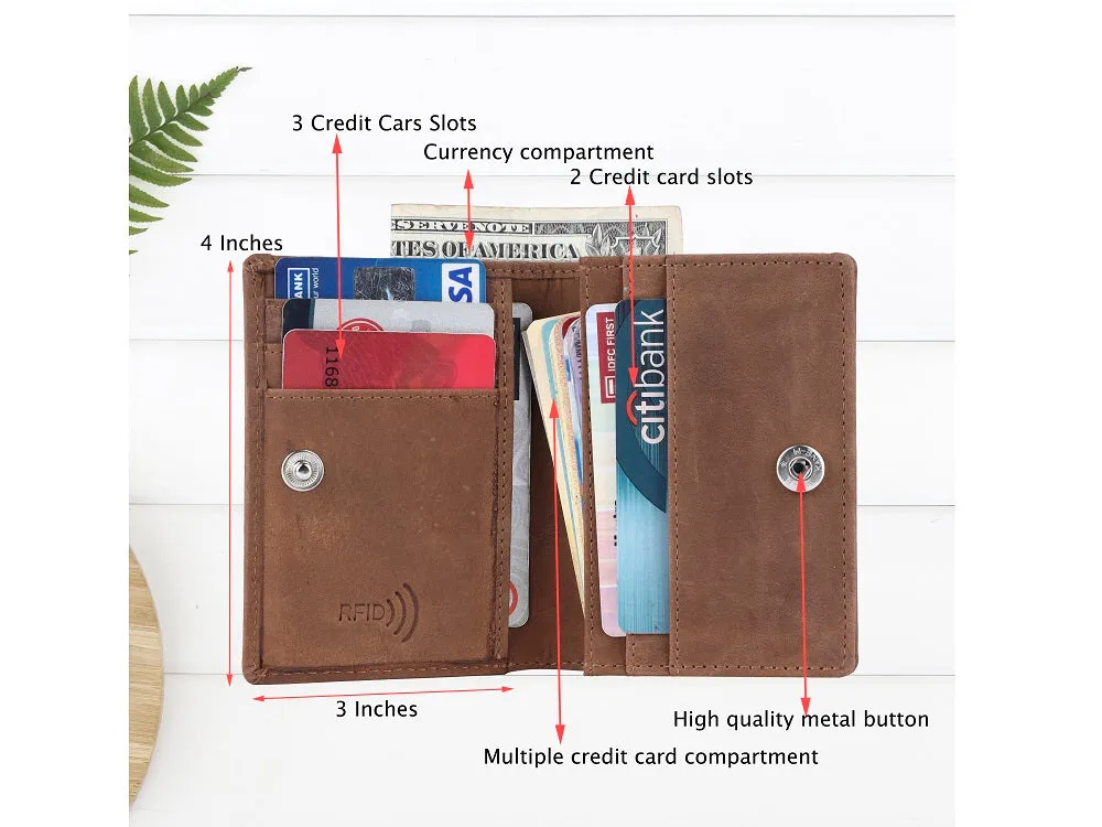 Business Cards & Credit Cards Wallet RFID #4508 [Button]