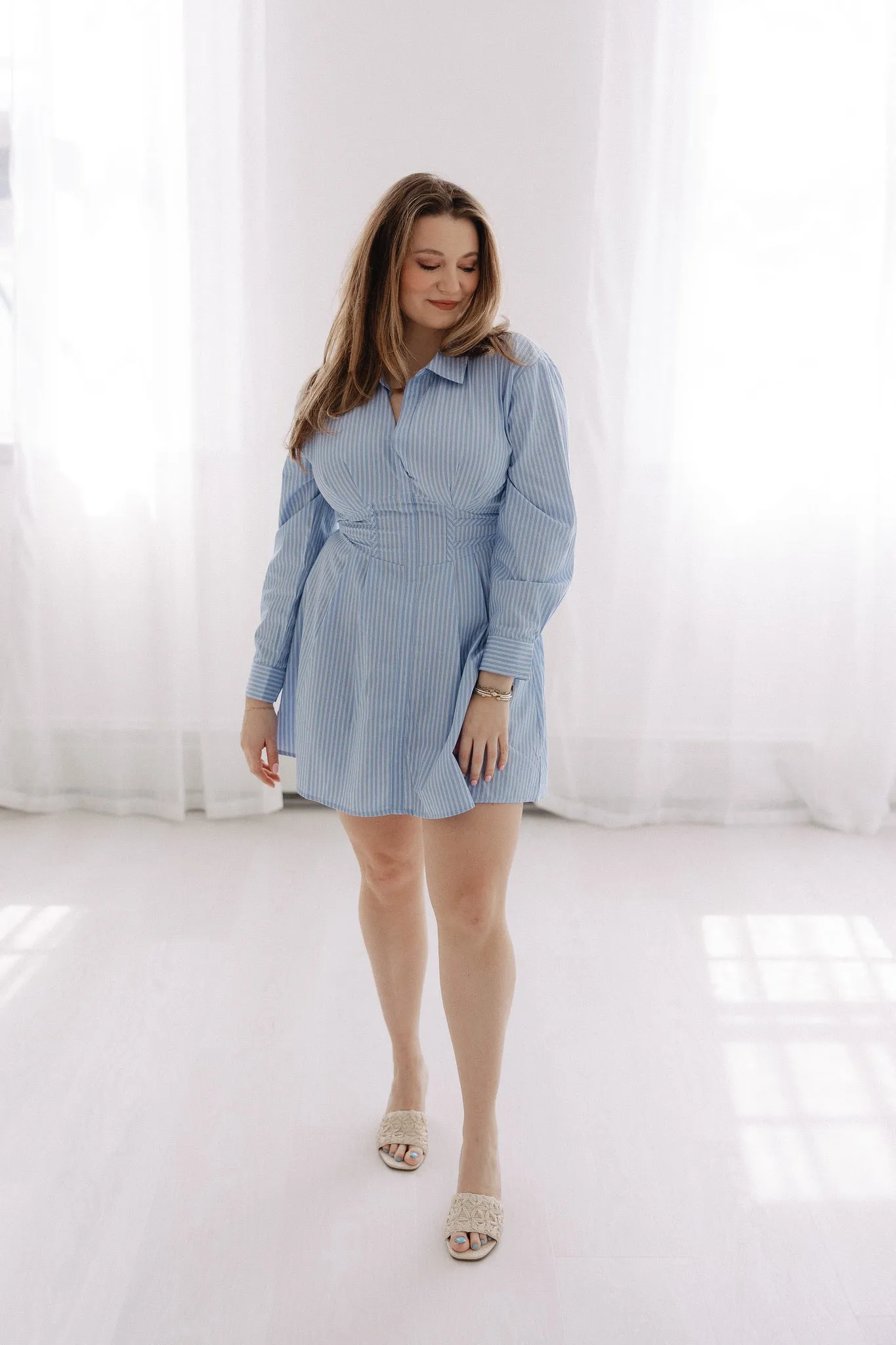 Business Only Striped Dress