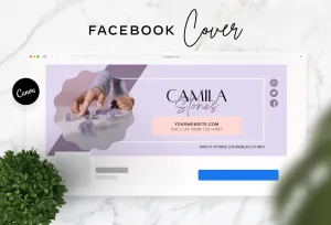 Camila Facebook Cover Canva Template