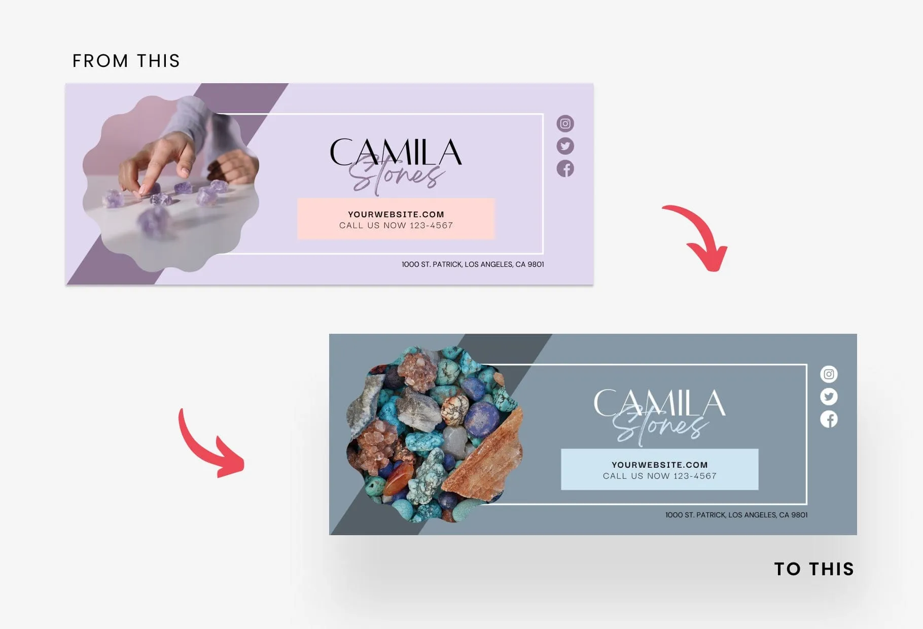 Camila Facebook Cover Canva Template