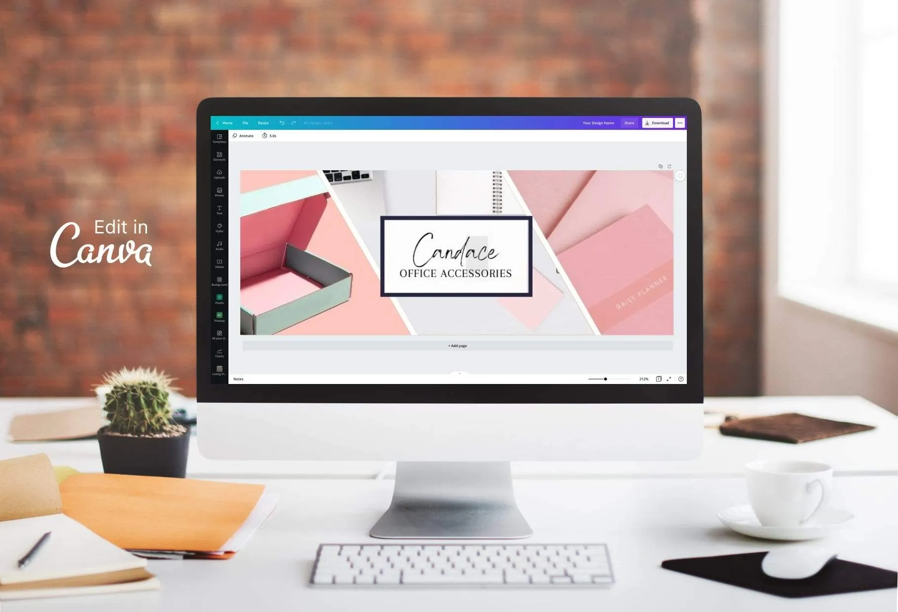 Candace Facebook Cover Canva Template