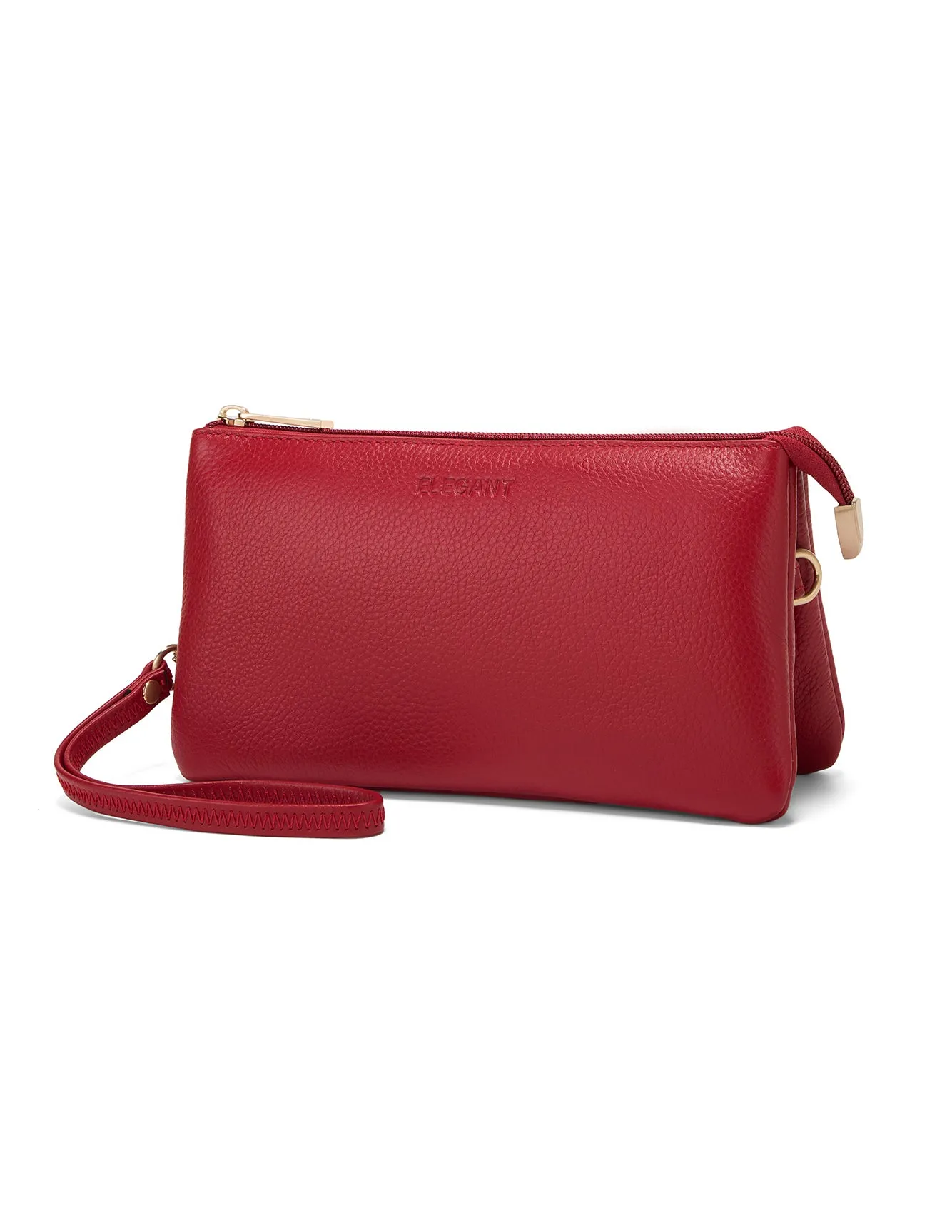 CANDICE LEATHER WALLET WITH SHOULDER STRAP- E1-0809-FIRE- SALE