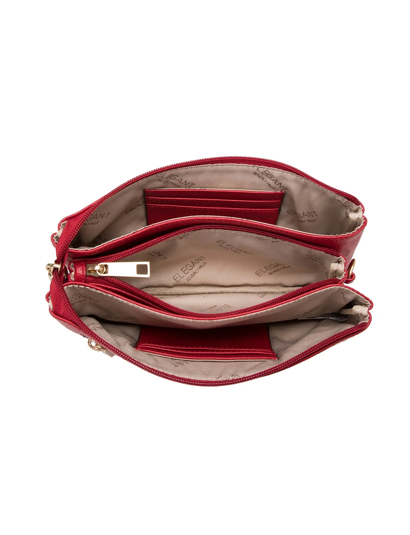 CANDICE LEATHER WALLET WITH SHOULDER STRAP- E1-0809-FIRE- SALE