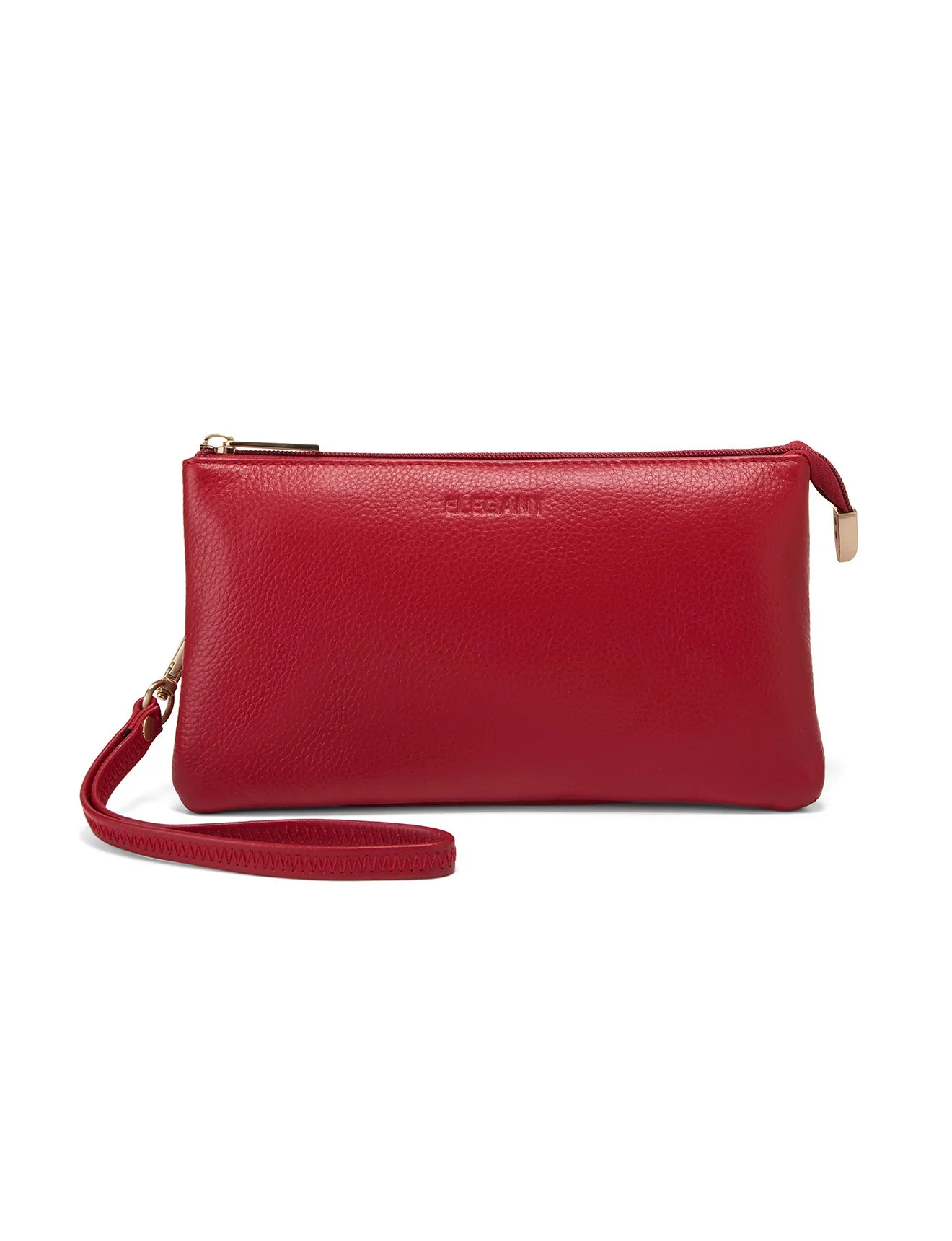 CANDICE LEATHER WALLET WITH SHOULDER STRAP- E1-0809-FIRE- SALE
