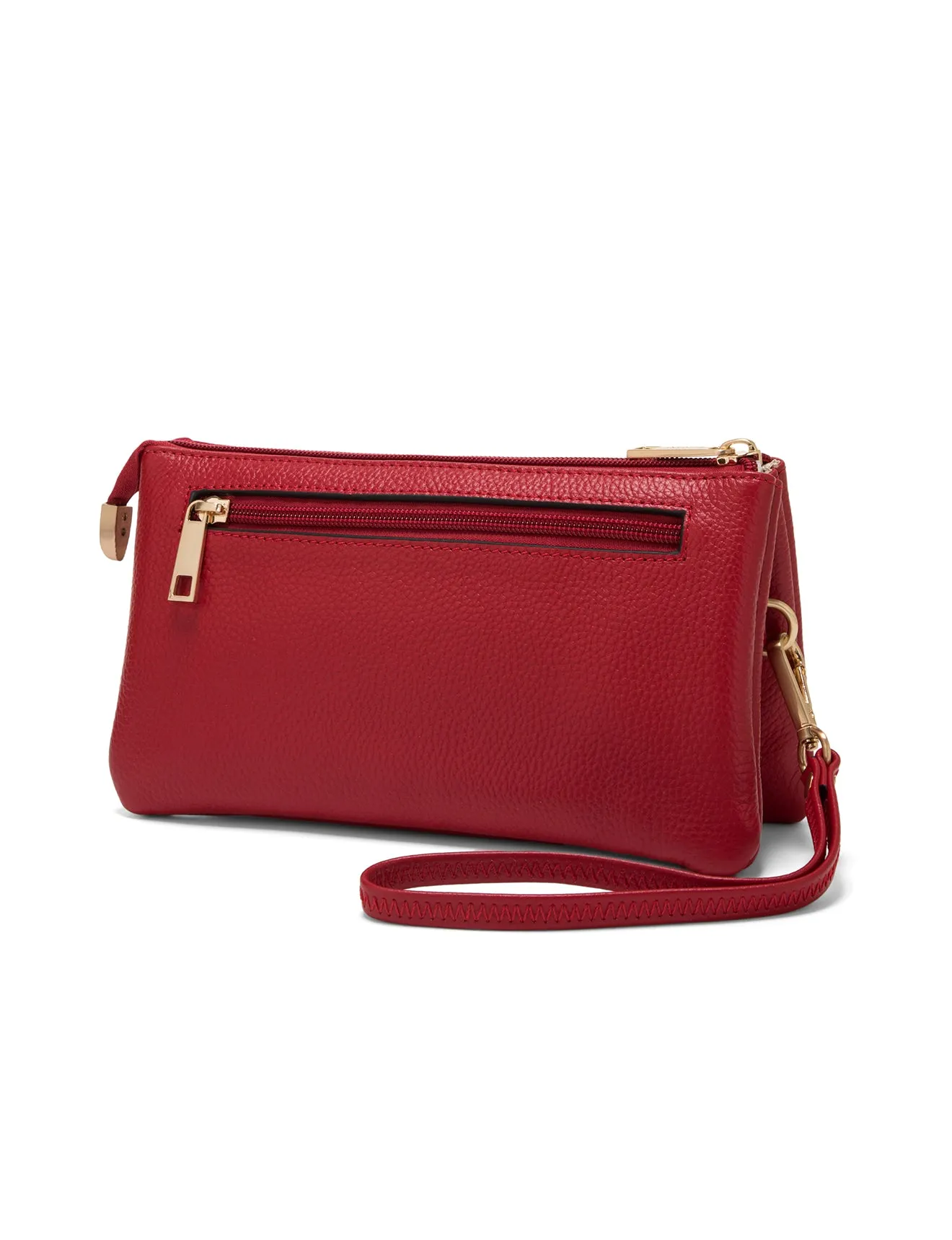 CANDICE LEATHER WALLET WITH SHOULDER STRAP- E1-0809-FIRE- SALE