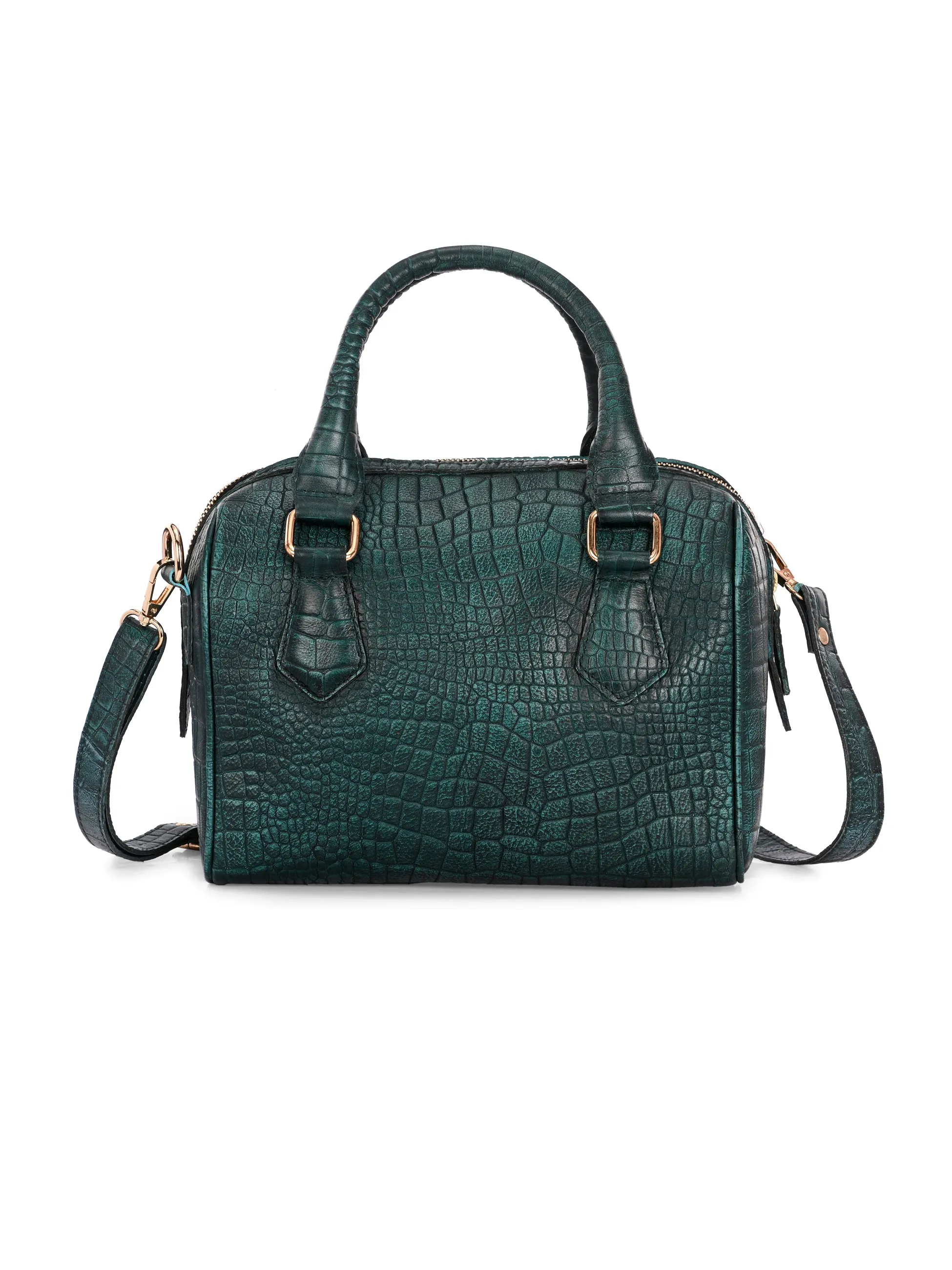 Carlo Romano By Wasan Green color Stylish & Functional Accessory Premium Genuine Leather Hand Bags For Women