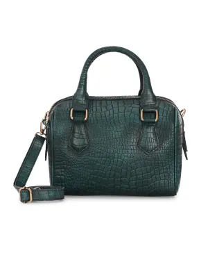 Carlo Romano By Wasan Green color Stylish & Functional Accessory Premium Genuine Leather Hand Bags For Women