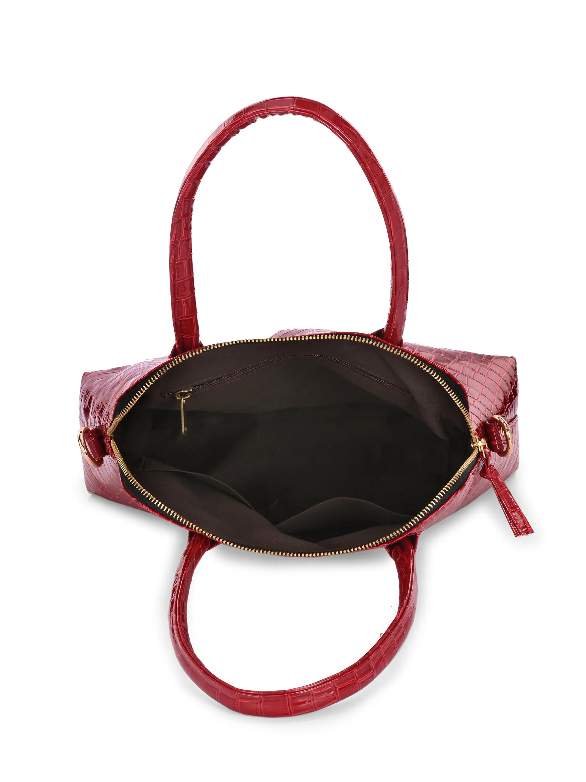 Carlo Romano By Wasan Red color Stylish & Functional Accessory Premium Vegan Leather Hand Bags For Women