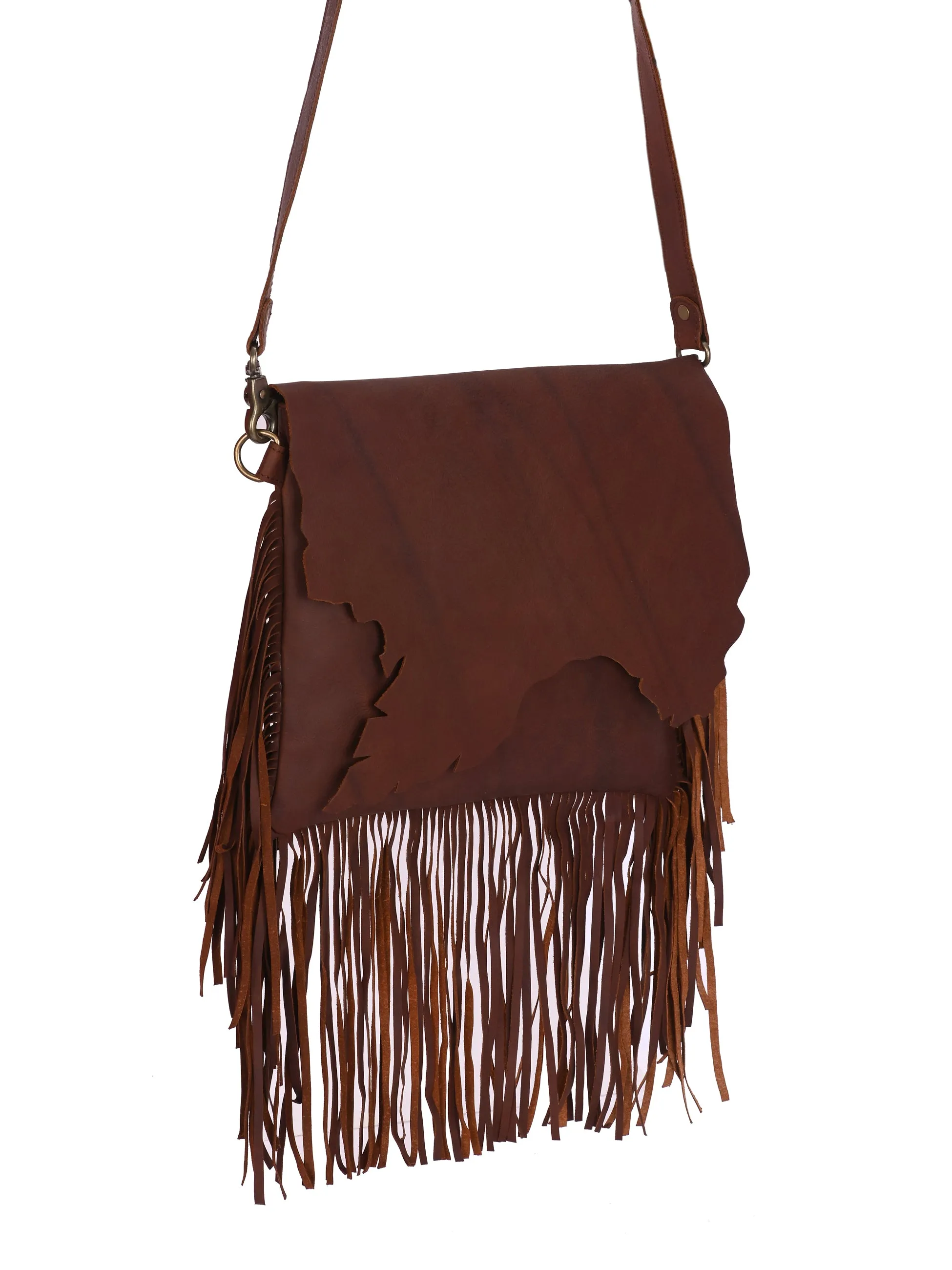 Carlo Romano By Wasan Tan color Stylish & Functional Accessory Premium Vegan Leather with tassel Hand Bags For Women