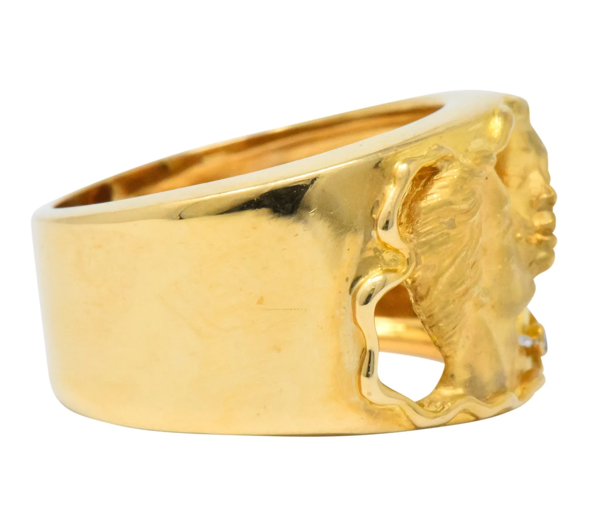 Carrera y Carrera Adam & Eve Diamond 18 Karat Gold Band Ring