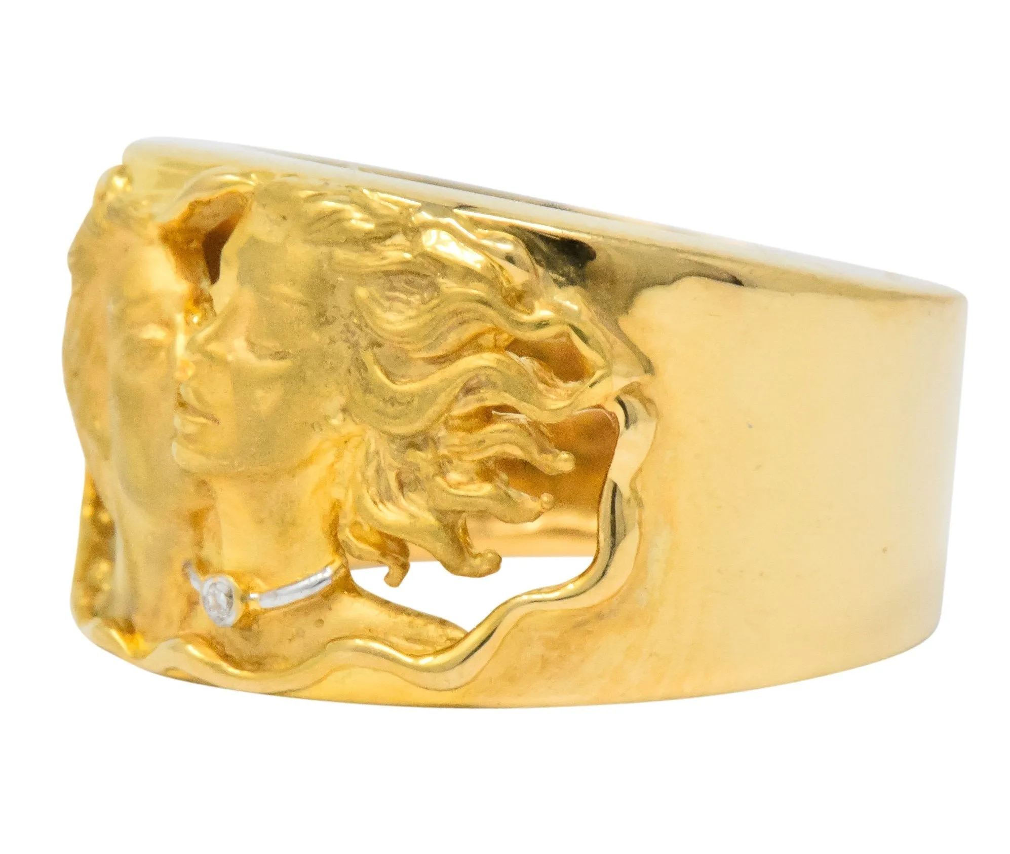Carrera y Carrera Adam & Eve Diamond 18 Karat Gold Band Ring