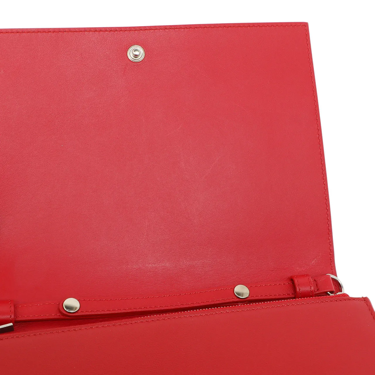 Celine Lambskin Frame Evening Chain Clutch