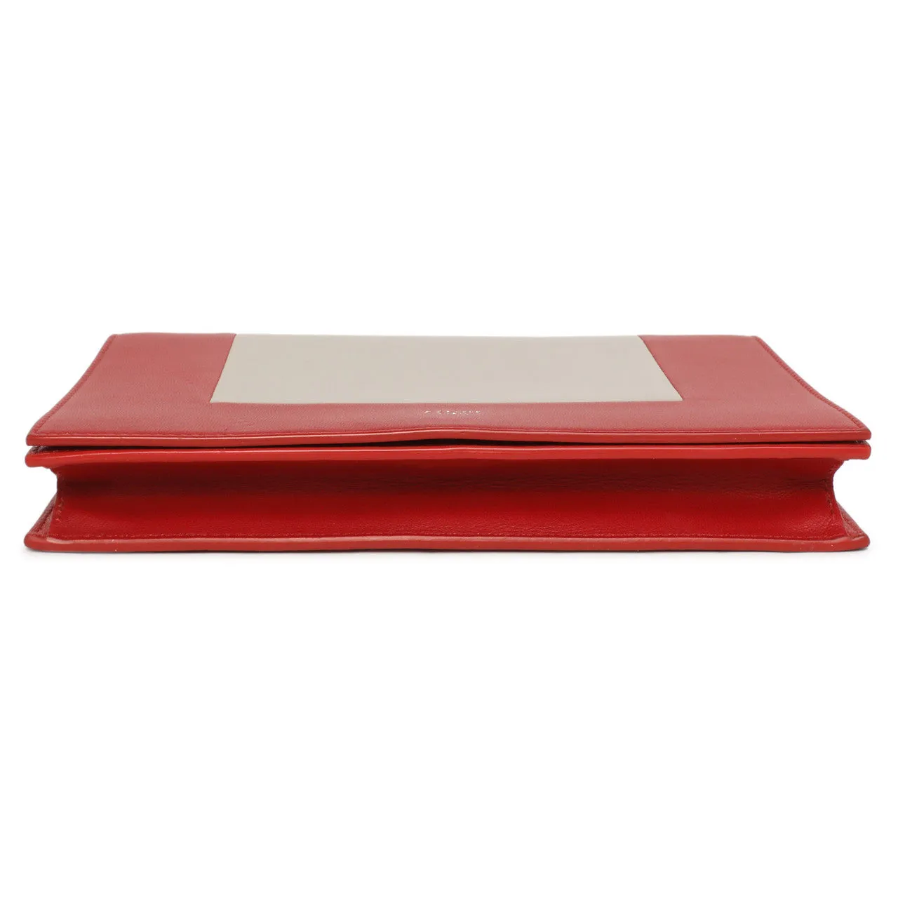 Celine Lambskin Frame Evening Chain Clutch
