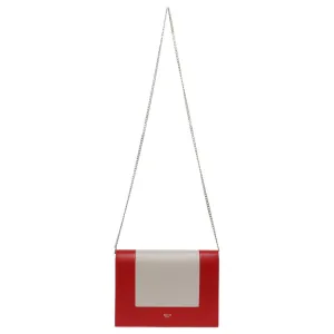 Celine Lambskin Frame Evening Chain Clutch