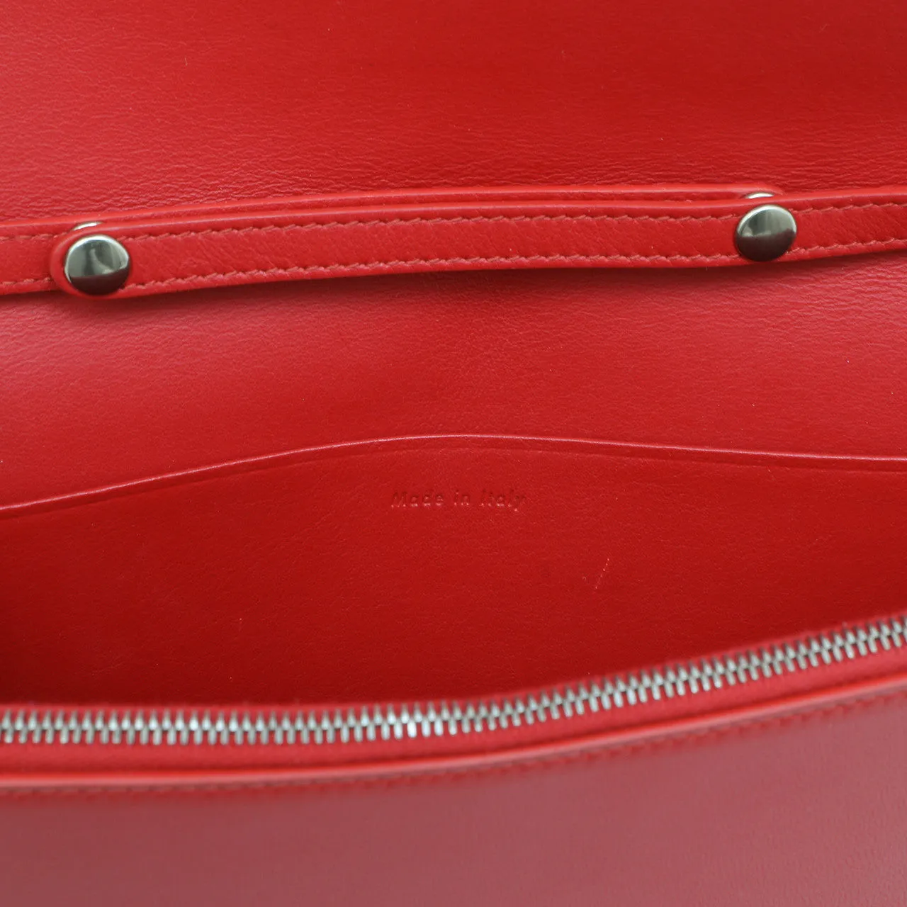 Celine Lambskin Frame Evening Chain Clutch