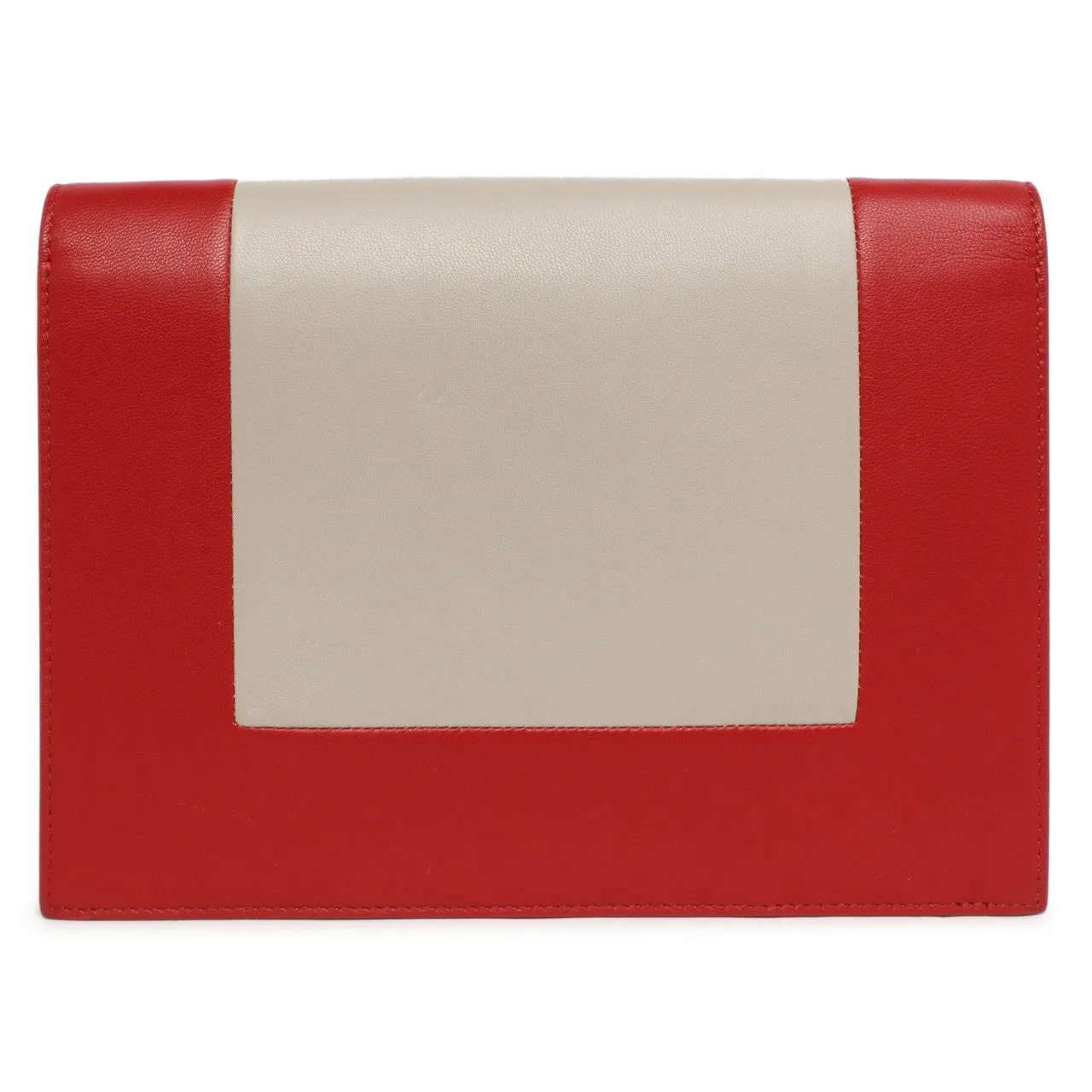 Celine Lambskin Frame Evening Chain Clutch