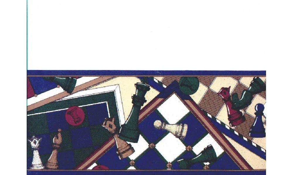 Chess Board b7111fm Wallpaper Border